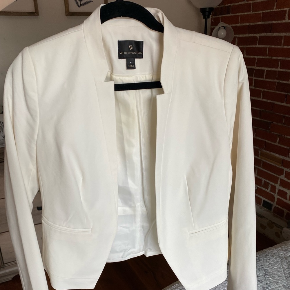 Worthington Cream Blazer